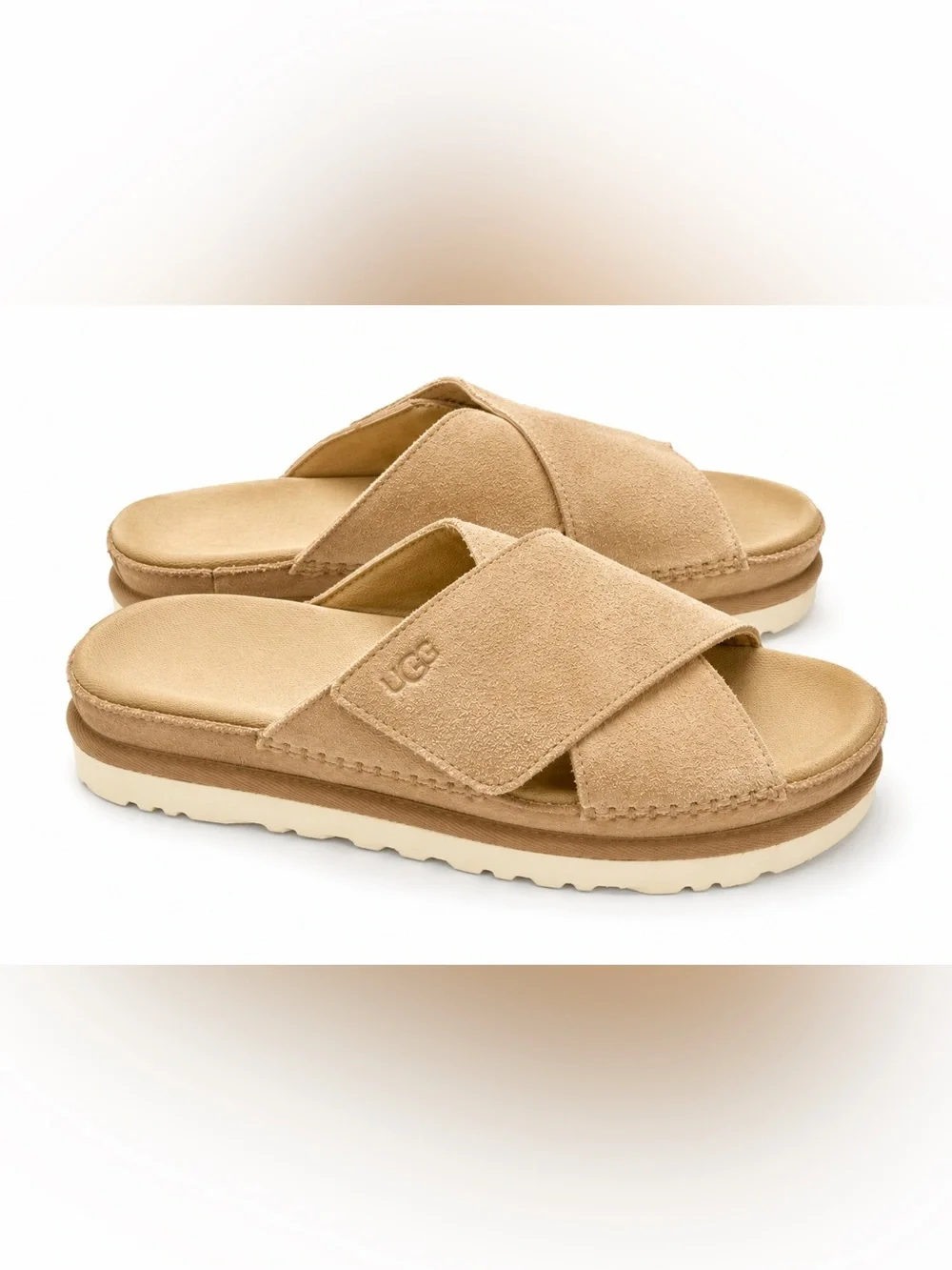 🤎 Resort Luxury | UGG Suede Platform Slides | NWOB | Effortless Comfort